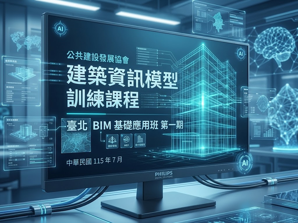 ｜數位職人養成｜台北 BIM 基礎應用專班圓滿結業，引領公部門邁向智慧治理